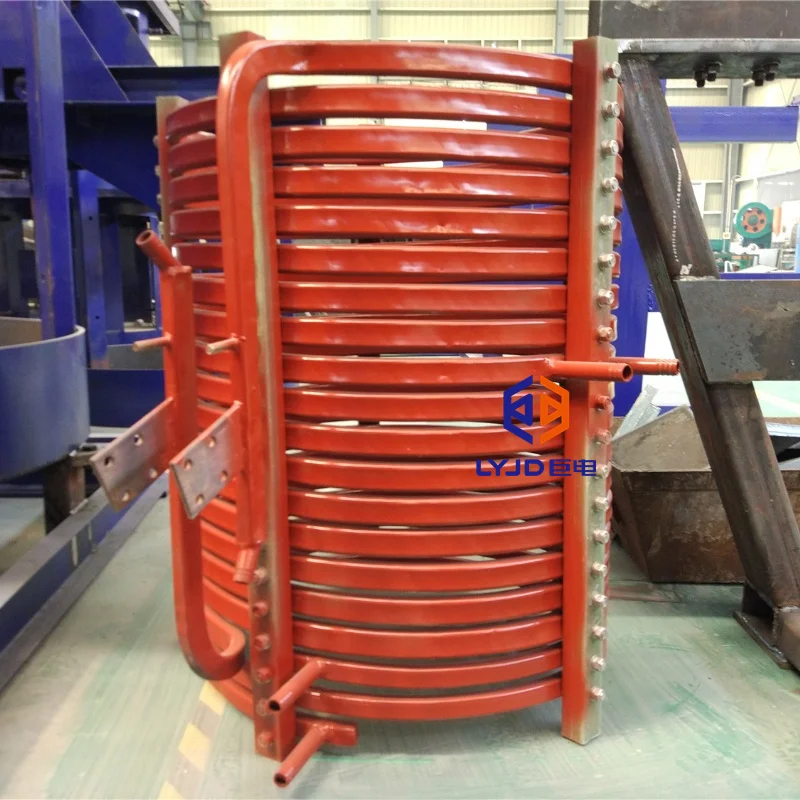 industrial electricity inductance coil for 6Ton medium frequency induction melting furnace