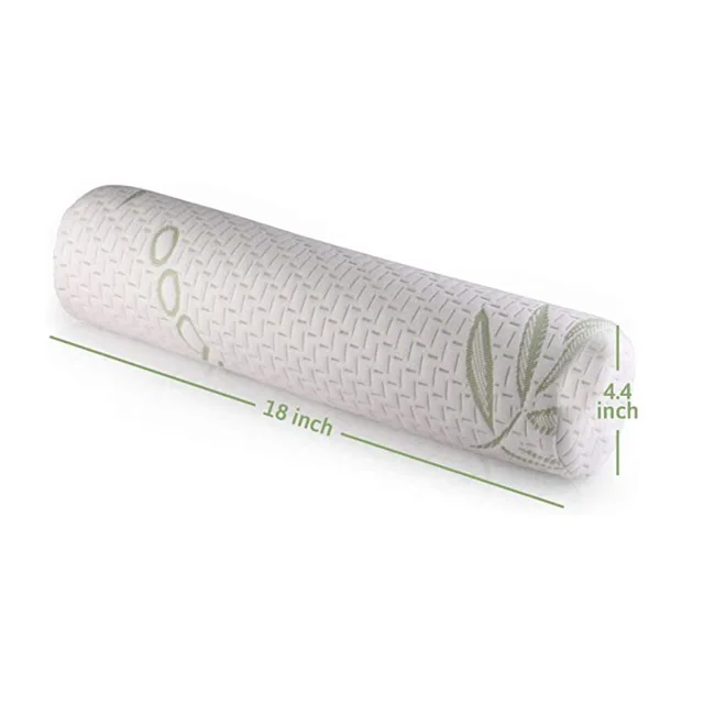 Memory Foam Neck Roll and Cervical Bolster Round Pillow