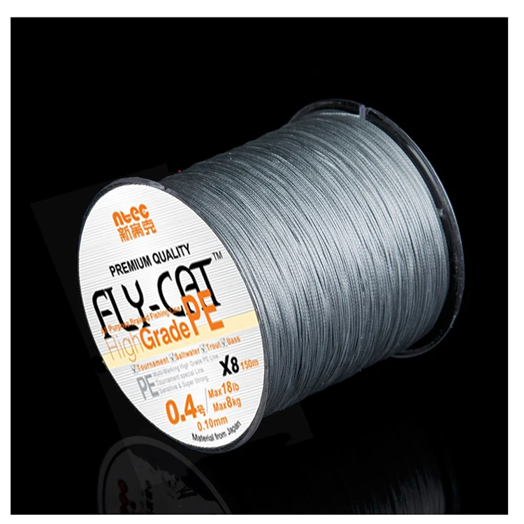 Multifilament 4 8 9 12 16 Weaves Braided Fishing Line Ultra High Molecular Weight PE Braided Line