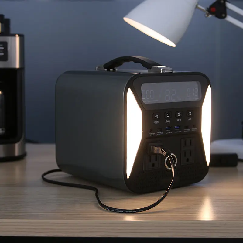 2024 Solar Generator 300W 110V 220V Lithium Battery Fast Charging Portable Power Bank Power Station