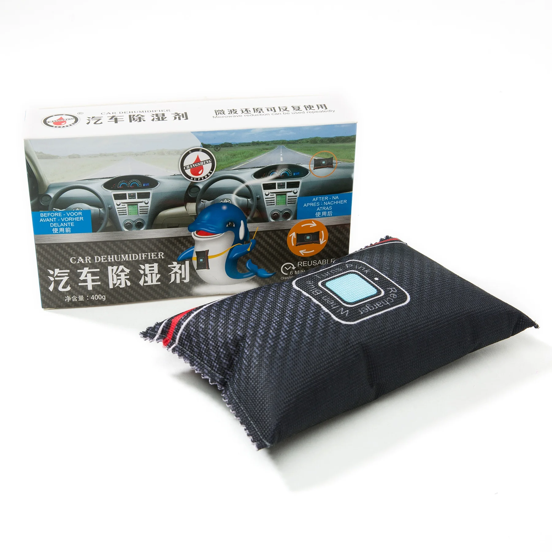Eco-fridendly Humidity Absorbt Silica Gel Bag Car Dehumidifier Bag
