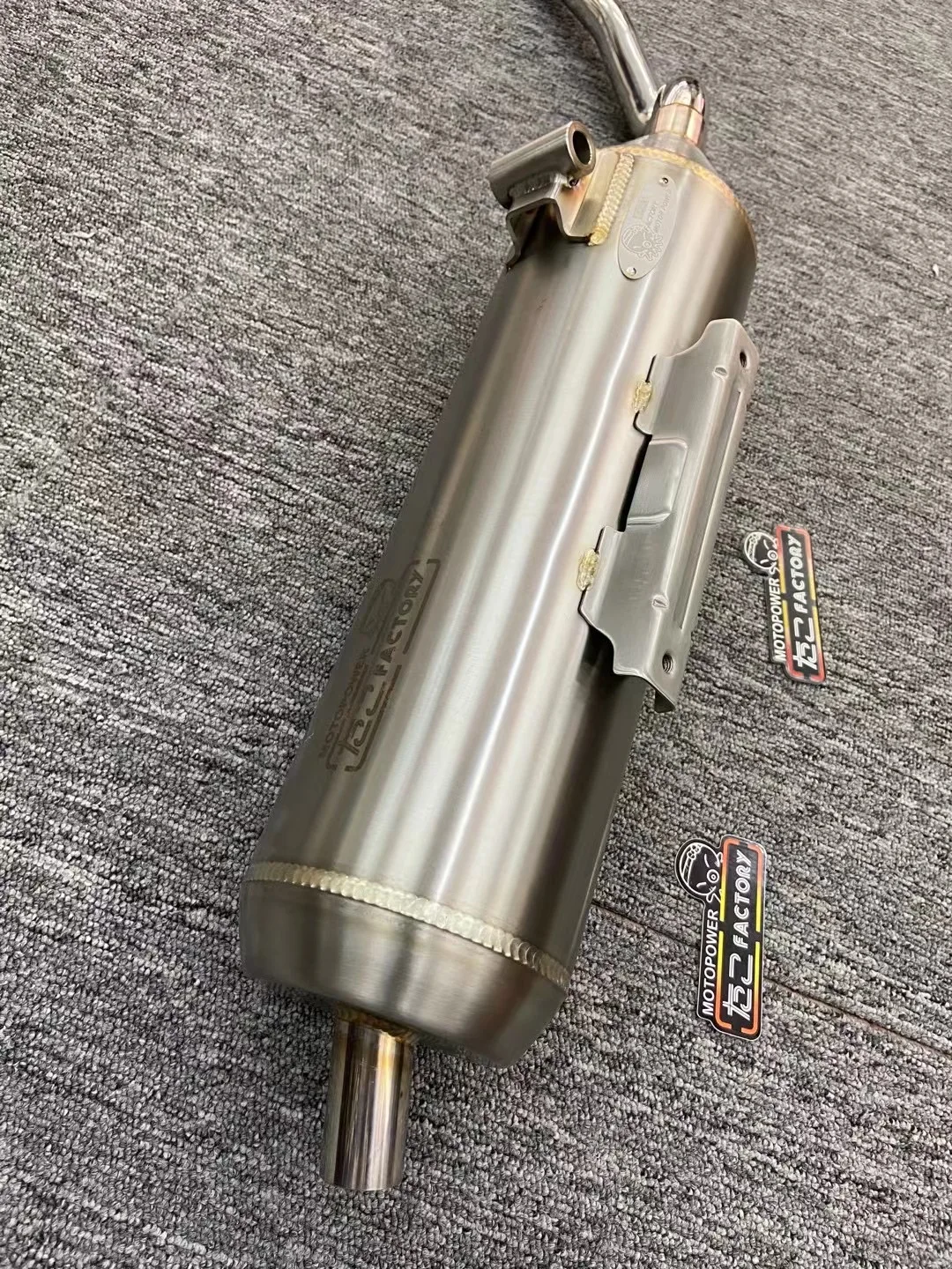 SRZ octopus 6 generation all argon welded polished exhaust pipe straight mounted NMAX155