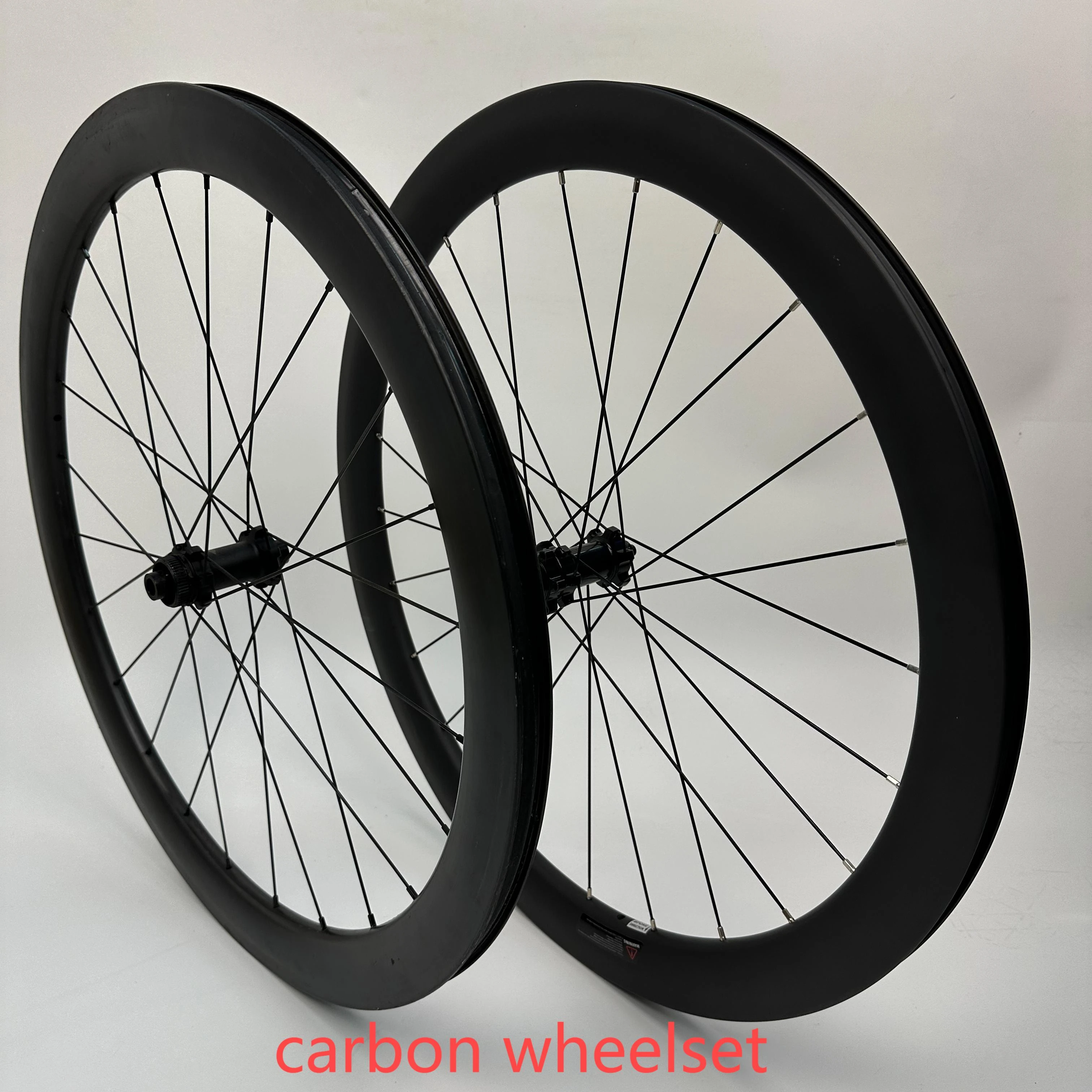 Road Bicycle Carbon Alloy Wheel Clincher 23mm Width with Powerway Hub Bicycle Wheelset Ultralight 50mm Depth 700C V Brake