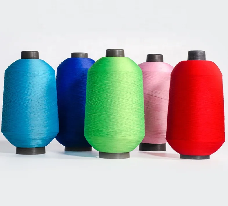 
70D/2 100D/2 100% Nylon Yarn Dyed High Stretch Yarn for flyknit webbing socks ribbon high elastic nylon yarn 