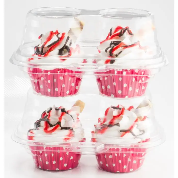 Custom Single Cupcake Holder Box Blister Tray Box for Cupcakes Bakery Packaging One-Cupcake Packaging Solution