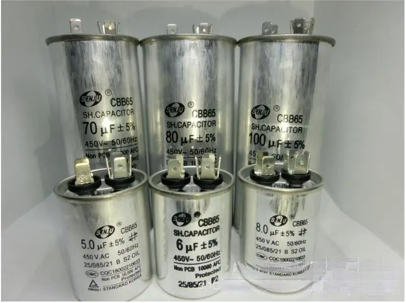 450v 12uf Air Conditioner Capacitor Run Capacitor Power Capacitor cbb65