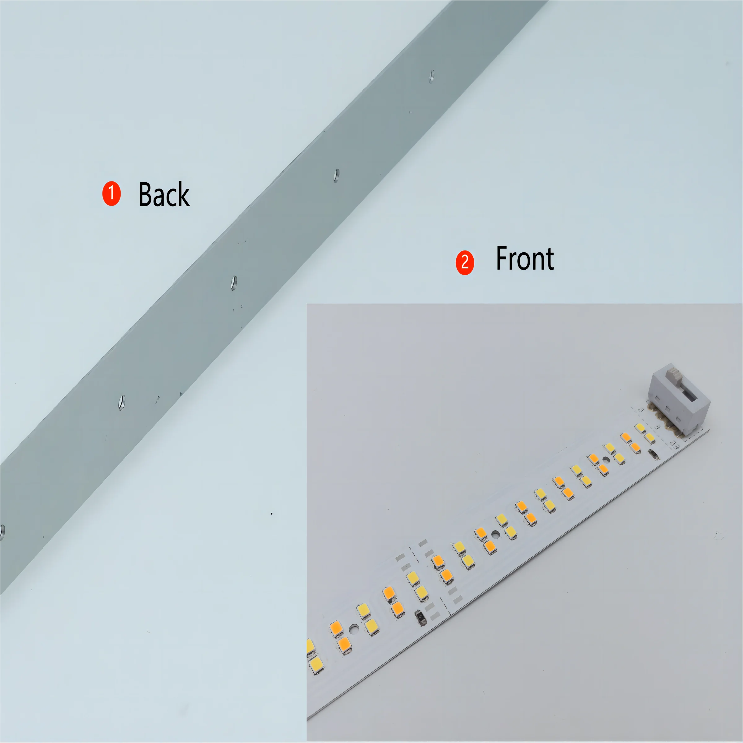 Dual Color LED Light Source Board SMD2835 warm white 2600-7000K led aluminum PcB light bar led module for linear light