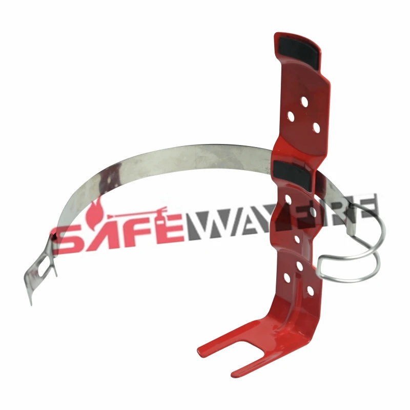 2.5LB 5LB 1KG 2KG Portable Red Metal Fire Extinguisher Bracket For Car