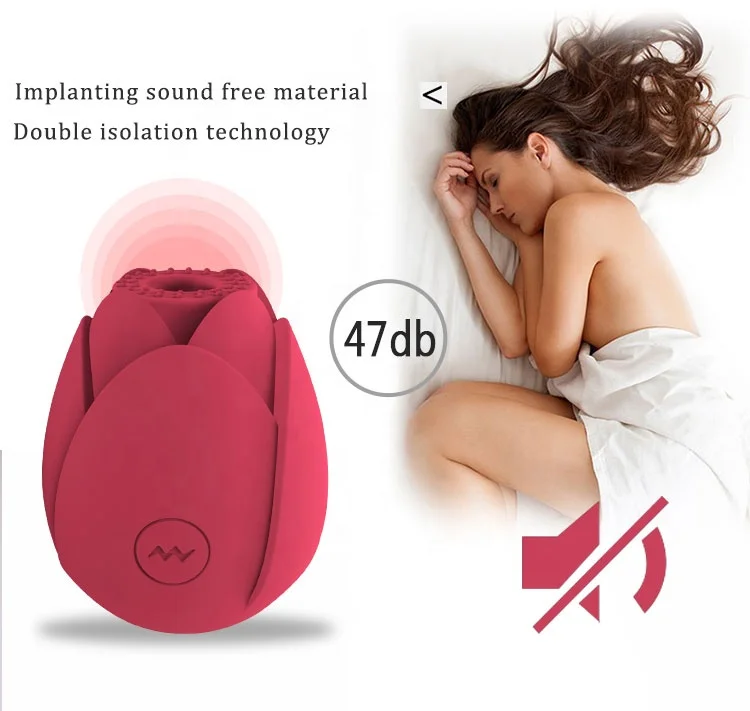 2021 New Tulip Shape Nipple Vibrating Clitoral Sucking Vibrator Clitoris Stimulator Suction Clit Sucker Sex Toys Women