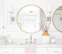 Wholesales Luxury Design Wall Mounted Circular Round Decorative Metal -24' GOLD Wall Mirror