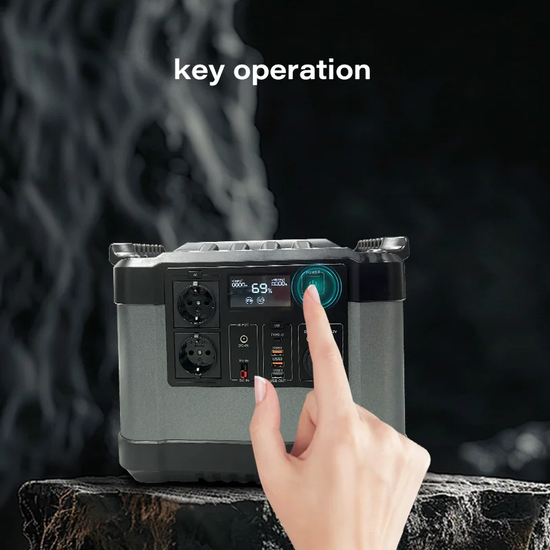 Banqcn AC USB Input Charging lifepo4 Camping Outdoor Emergency Energy System Portable Power Station with UPS function