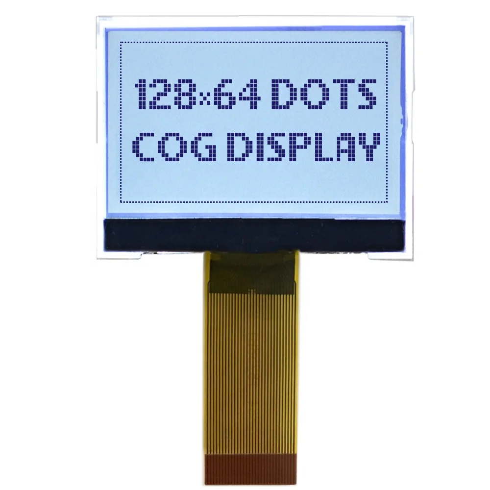 Custom Small Size 128x64 Graphic LCD Display Module Monochrome LCD With White Backlight Graphic LCD Module