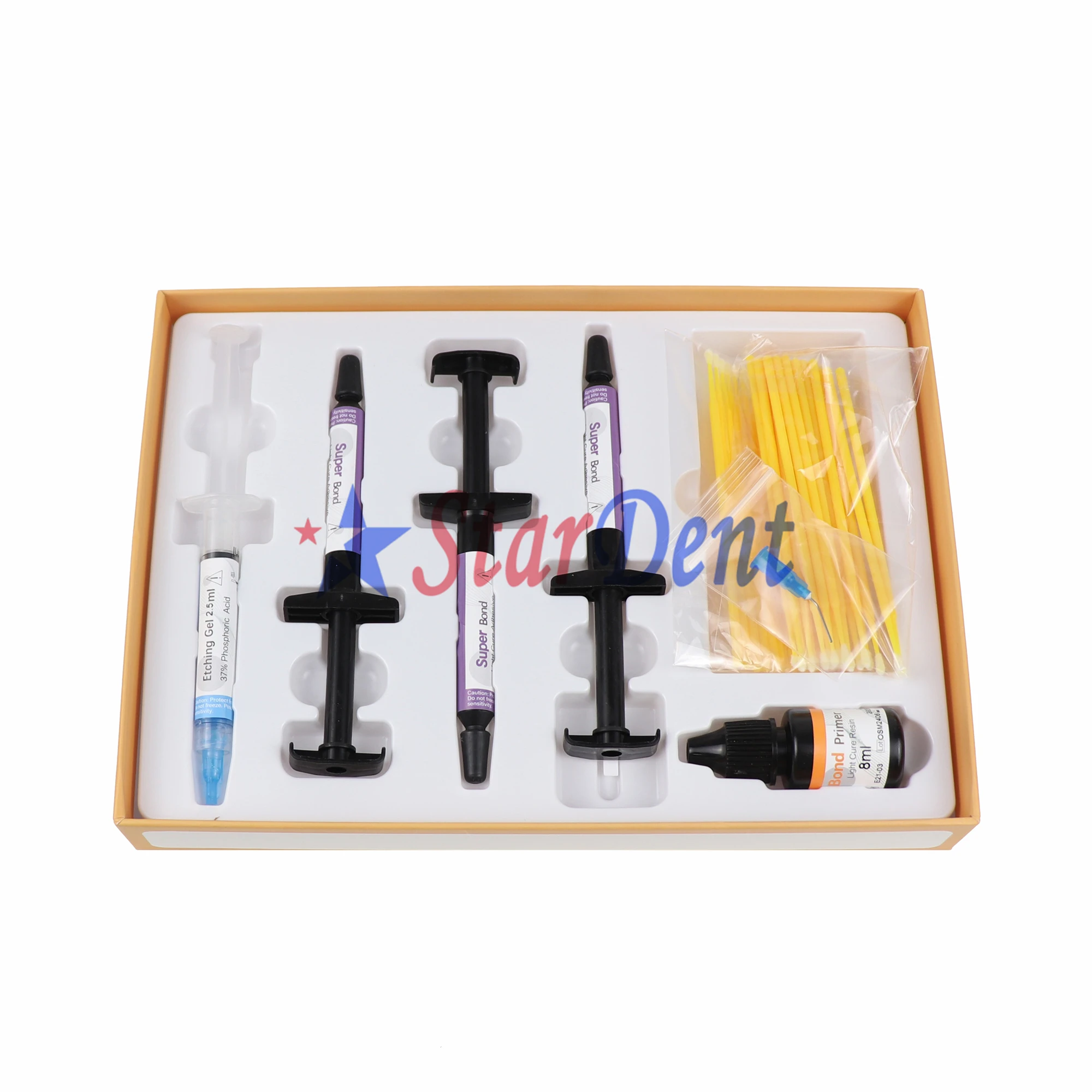 Dental Orthodontic Adhesive Double Ended Mixing Spatulas Super Bond Light Cure System Etching Gel