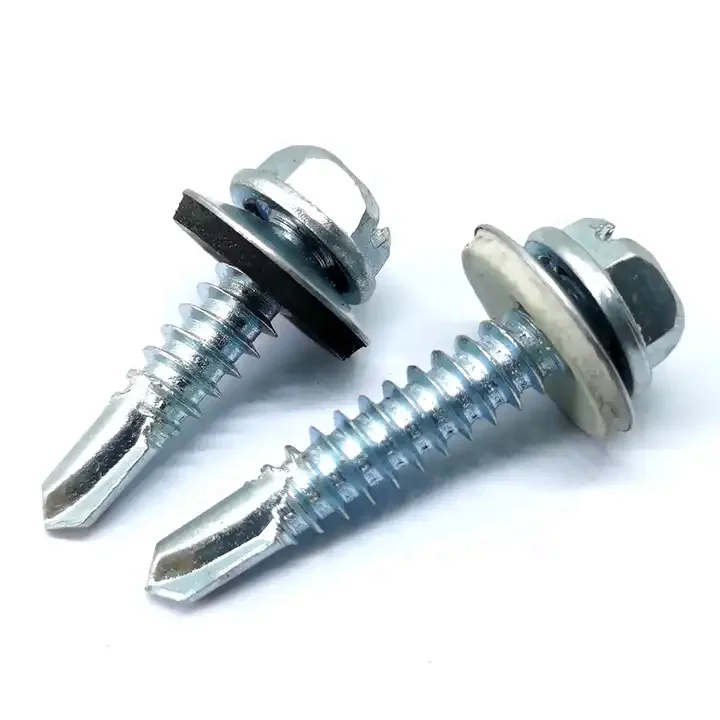 Конструкторные кровельные винты с резиновыми шайбами Tornillos шестигранной головкой Самосверлящие Винты