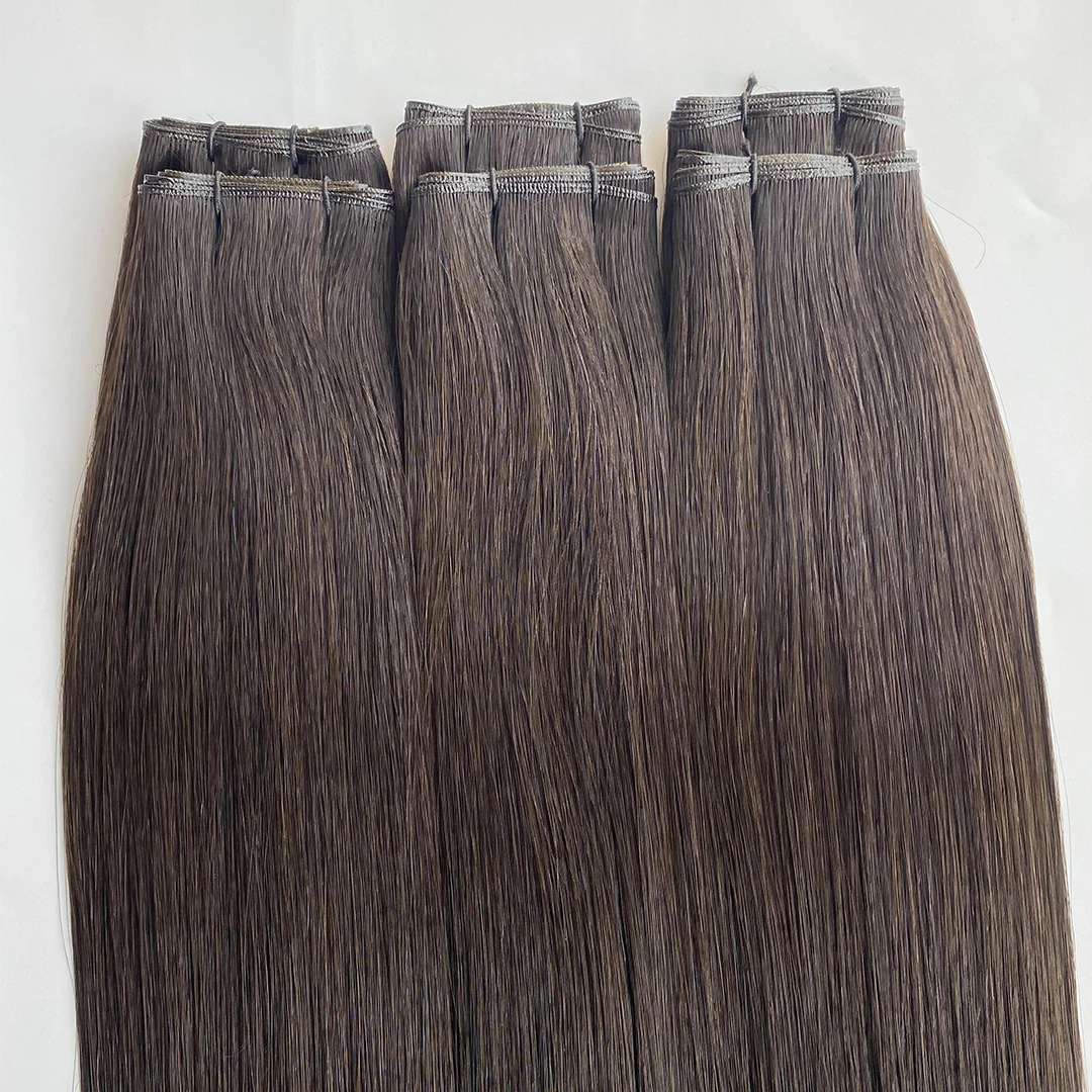 2024 Haiyi 18 Inch 20 Gram Color#1B Black Genius Weft Human Hair Extensions
