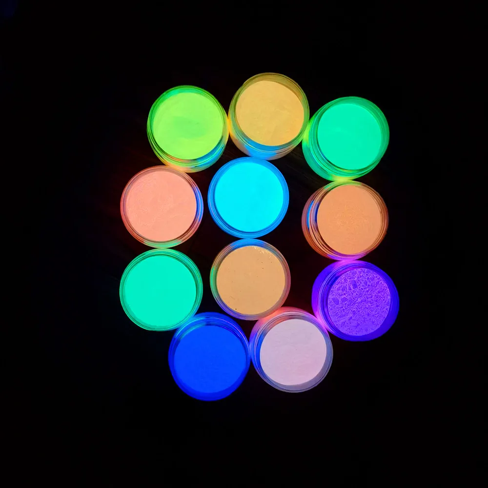 CNMI Skin Safe Neon Powder for Art Craft Nail Acrylic Paint Neon Pigment Luminous Powder Phosphor Powder