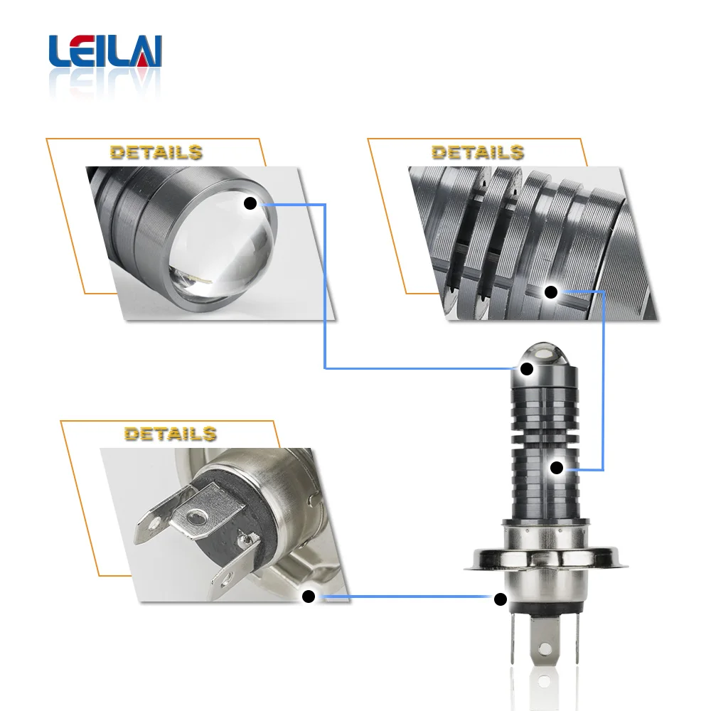 P15D LED Motorcycle Headlight Lamp 2000LM 12W Moto Led Autobike Fog Lamp 3000K 6000K Hi Lo Beam Light 12V