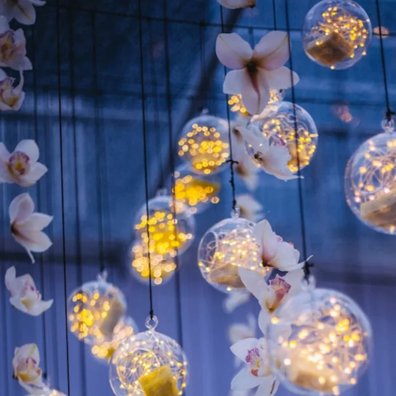 Acrylic Sphere Clear Hollow Spheres Large Plastic Ball Transparent decorating perpetual flower hanging ball