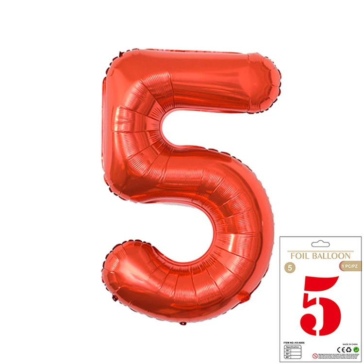 32 Inch Huge Gold Colors Digital Globos Numeros De Globos Number Foil Balloons For Birthday Party Decor
