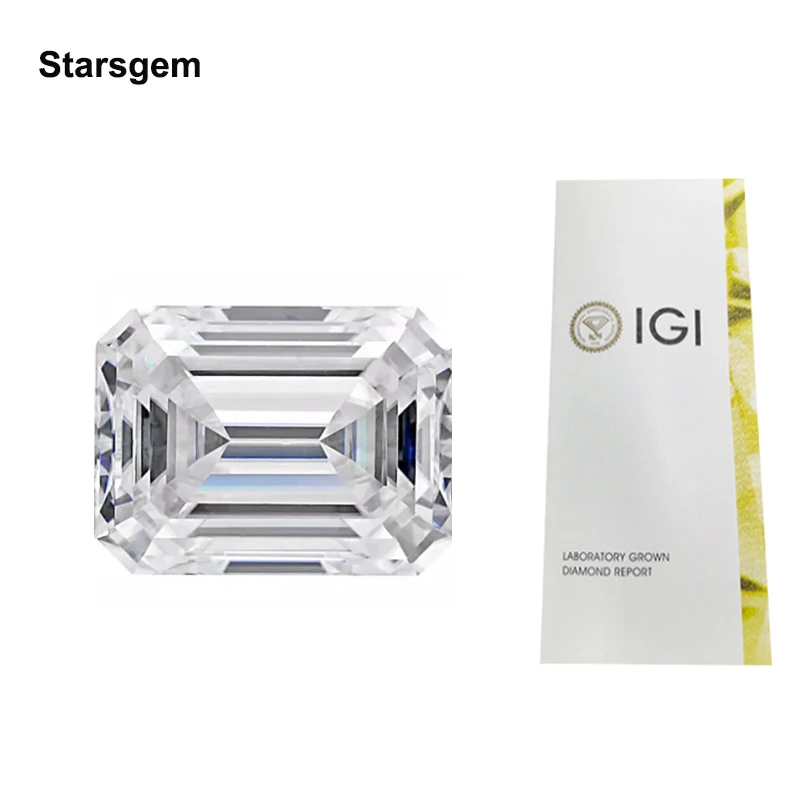 IGI Certificate Big Size 3.0ct 4.0CT 5.0CT 8CT loose HPHT CVD lab grown diamond lab diamond