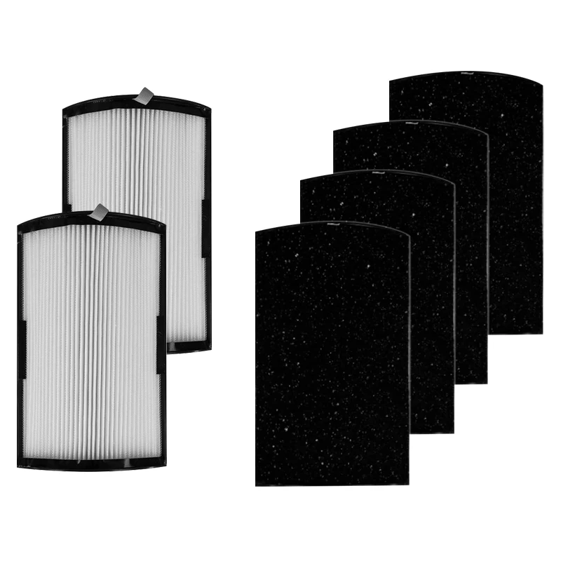 Replacement Filter Set Compatible with Hunter HPF500 Tower Air Purifier H13 HEPA and Activated Carbon Pre-Filters