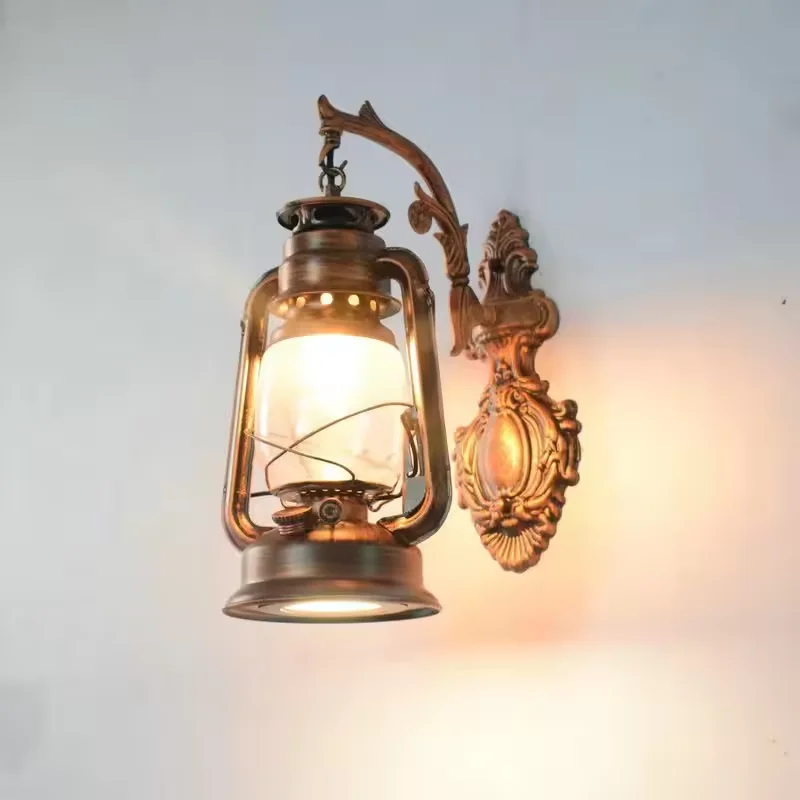 Retro Vintage Wall Sconce Home Decorative Night Light Industrial Simple E27 Iron Art Wall Light For Hotel Living Room Bedside