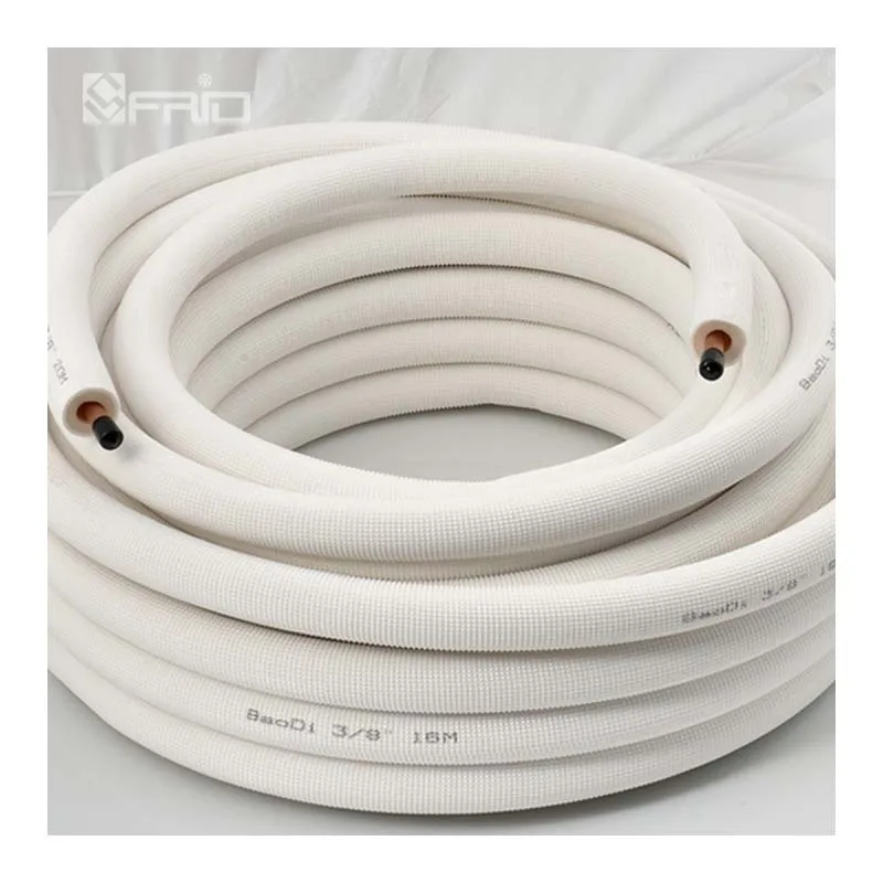 High Quality Air Conditioner Twin Pair Coil Tube 3/8 3/4 Insulated Copper Pipe Tube 20m R410