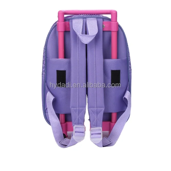 best selling cartoon kids school trolley backpack