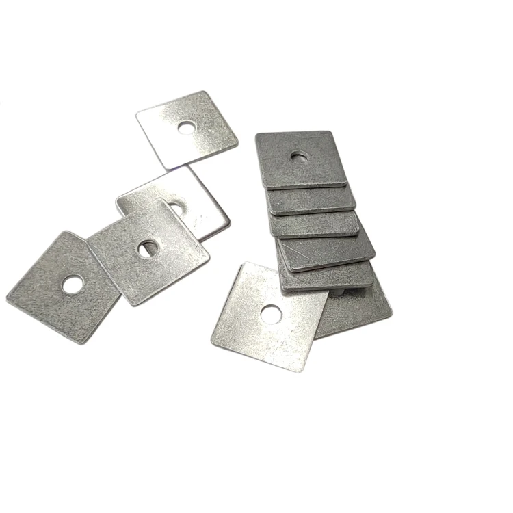 Standard customized size stainless steel 304 square flat washer made in China