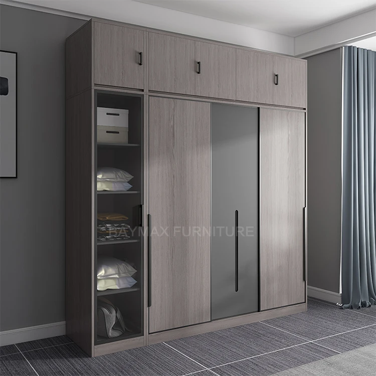 Melamine Material Modern bedroom wardrobe Cabinet Multi-functional Armoire