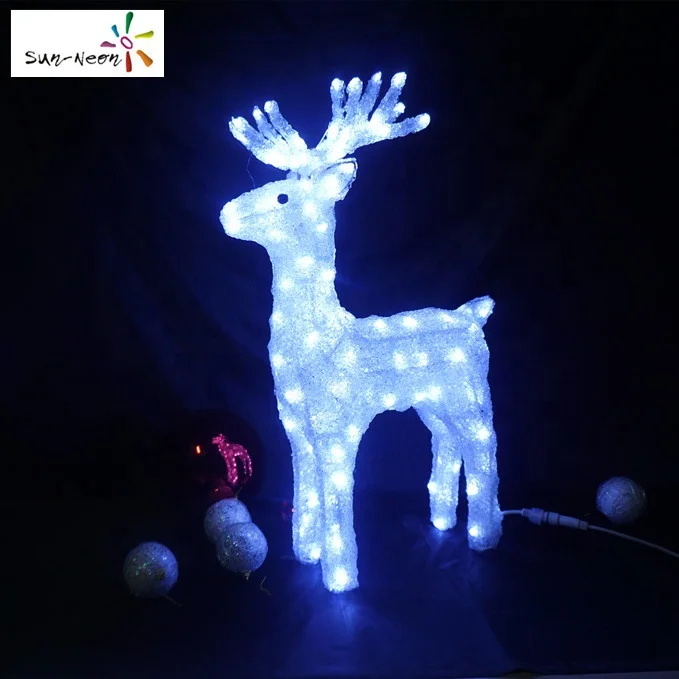 Hot sale bulk plastic deer christmas reindeer white