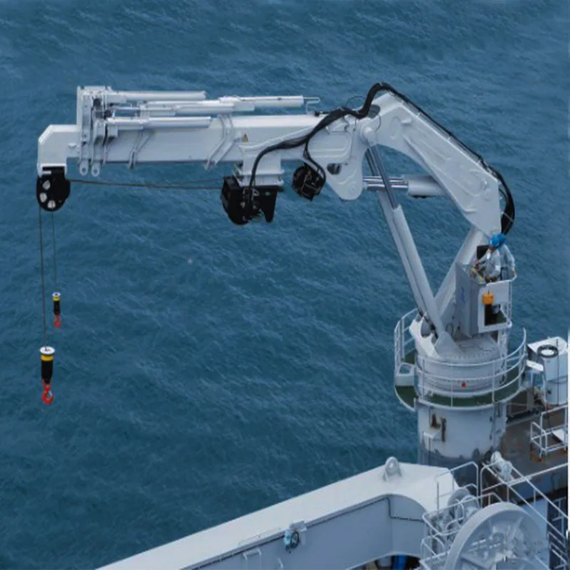 2T 17m 3 ton marine knuckle boom hydraulic cranes on sale