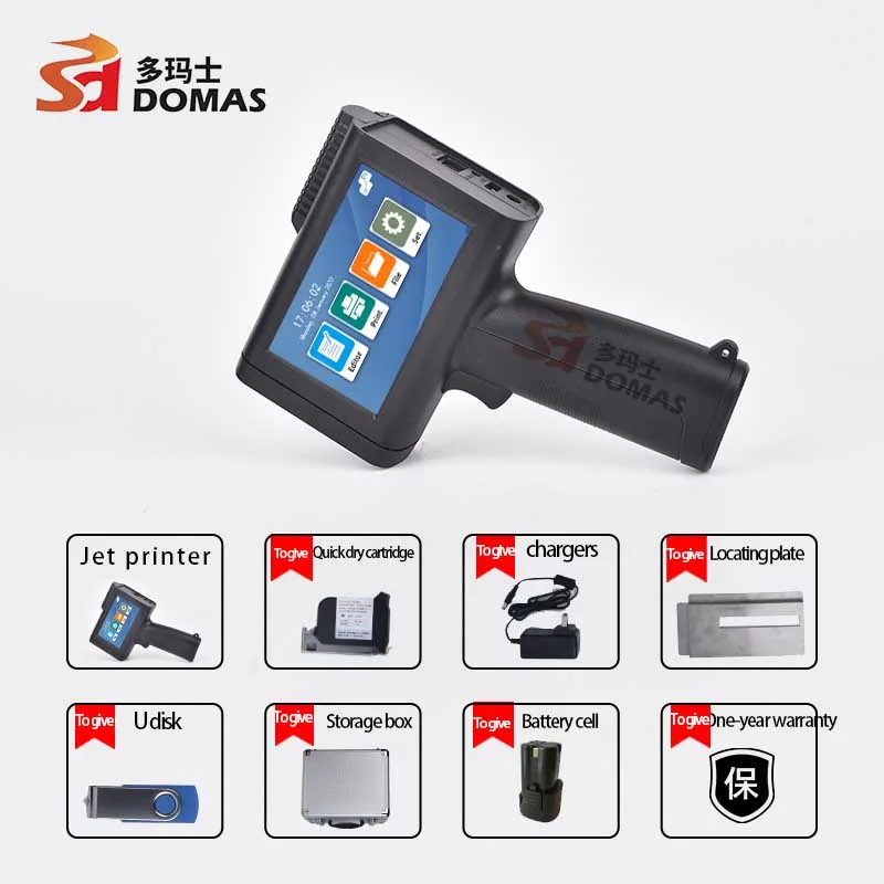 Manufacture OEM ODM Portable Pokjet TIJ Industrial Continuous Online Inkjet Printer