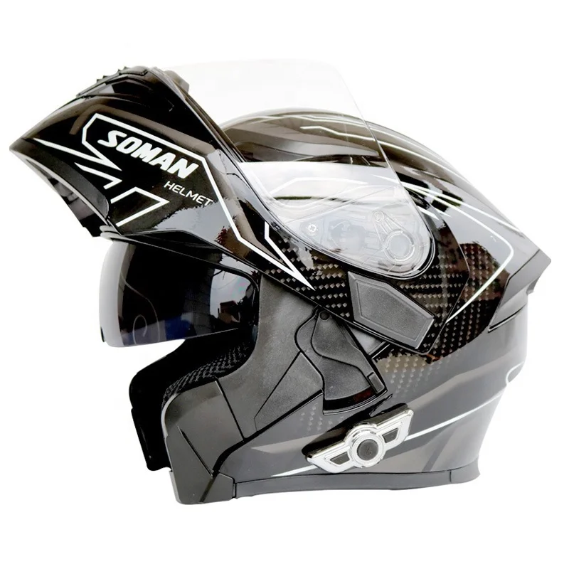 Умный мотоциклетный беспроводной шлем с двойным объективом M/L/XL/XXL