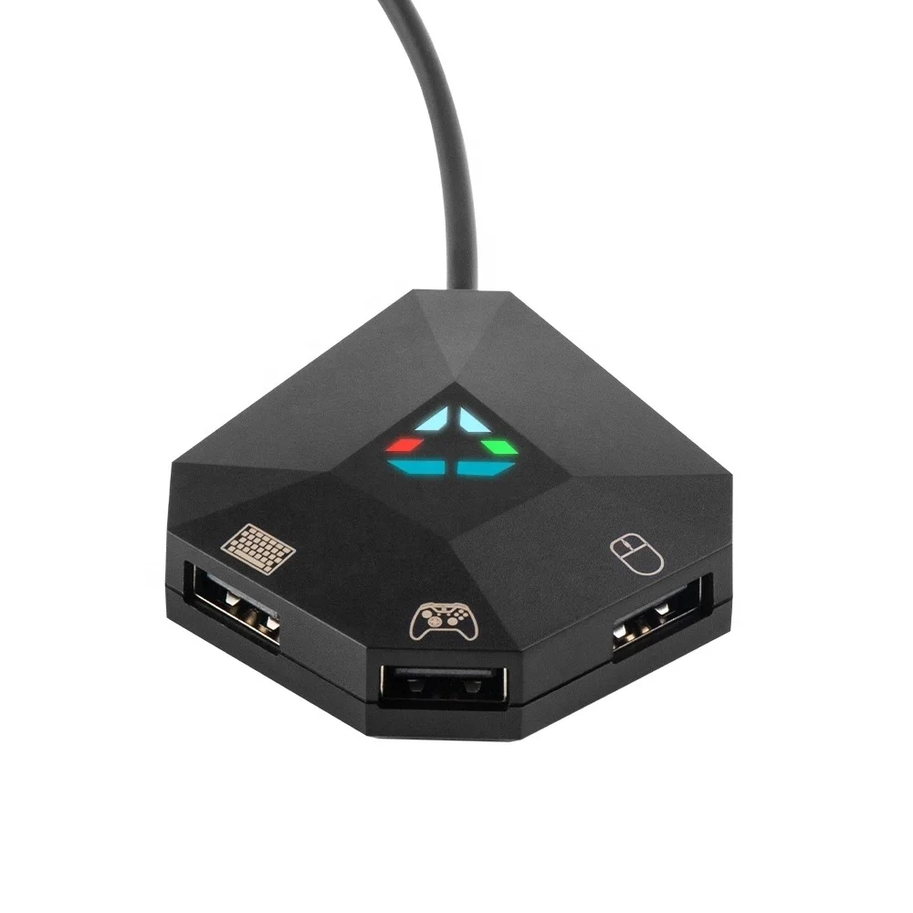 TNS-19077 мини 3 интерфейса USB адаптер конвертер для мыши и клавиатуры адаптера Nintendo Switch/PS4/PS3/XBOX один/360 консоли