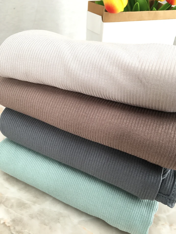 NEW arrival Premium Breathable Bamboo Ribbed Jersey Hijab Stretchy muslim women jersey hijab Scarf QK290