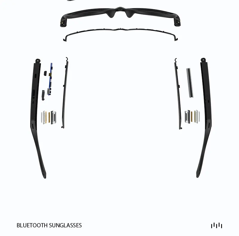 Good Sound Quality Bluetooth Stereo Full Music Headset MP3 Sunglasses Smart Bluetooth Sunglasses Headphones Earphones