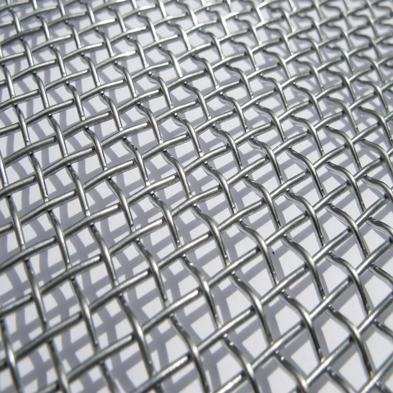 square hole woven galvanized steel wire mesh for automobile parts