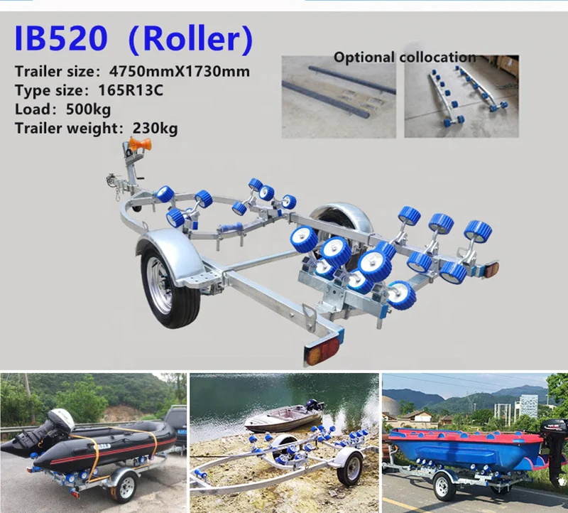 Manufacturer Boat Trailer Parts Trailer Speed Boat New Custom Boat Trailer With Roller
