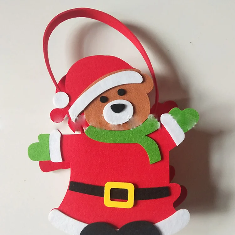 diy  festival decorations countdown felt bags advent calendars festival stock bag