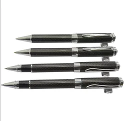 TTX Office Gift Metal Carbon Fiber Ball Point Pen With Logo Design