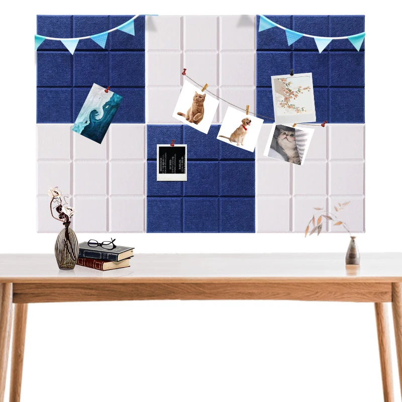 
square Felt Pin Board for Wall Memo Bulletin Board and Notice Board for Offices Decorative Pinboard 