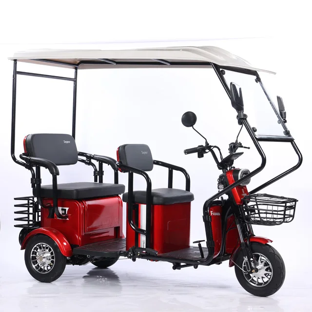 China electric vehicle factory 500W48V60V adult elderly disabled electric tricycle customized export with good quality
