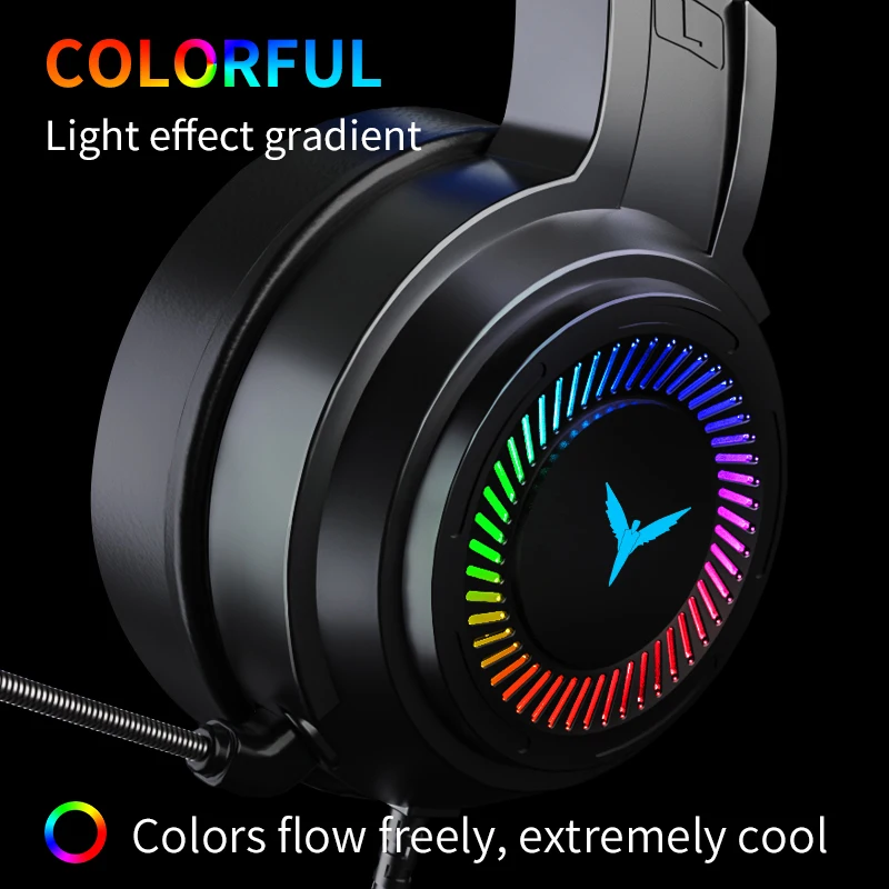 Headset High Quality OEM USB Best RGB Gamer PC Waterproof LED light Gaming Headphones