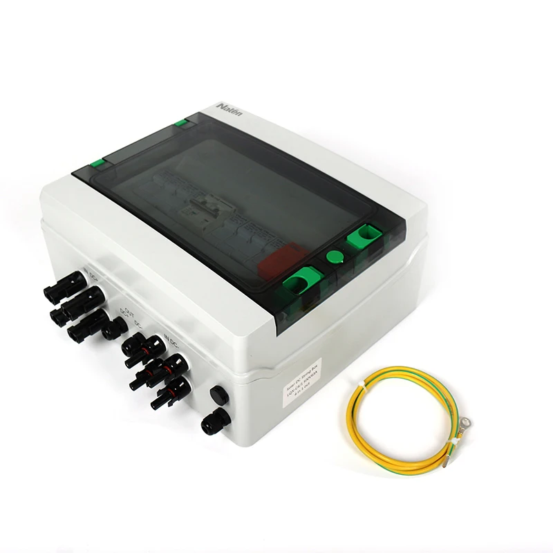 4 in 1 out Electric photovoltaic Solar Combiner Box DC 500V 63A Waterproof combiner box for solar panel