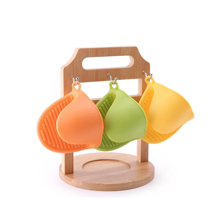 Heat Insulation Mini Finger Oven Gloves Silicone Pinch Mitts Baking silicon Gloves for Kitchen