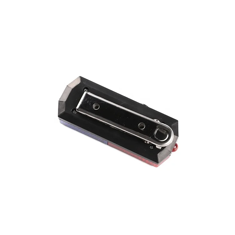 
Fixing Red Blue Mini LED Security Traffic Shoulder Warning Flashing Strobe Light Clip 