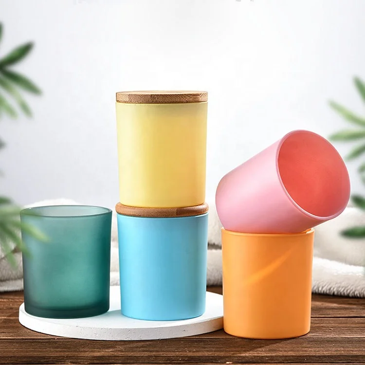 10 oz Exclusive Customizable High Quality Luxury Glass Candle Jars For Candle Making Candle Container With Lids