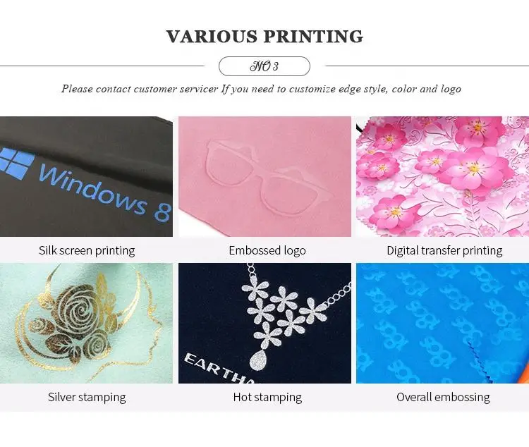 East Sunshine custom logo microfiber eyeglasses lens cleaning cloth glasses clean cloth phone TV camera screen wipes