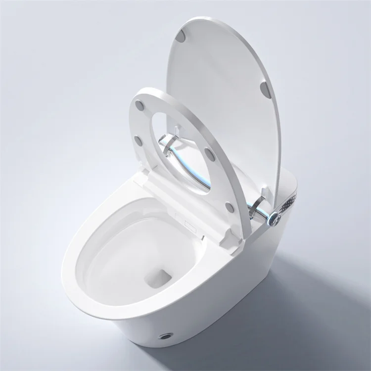 Modern elongated intelligent toilet wc toilets one piece automatic flush smart toilet for home hotel bathroom